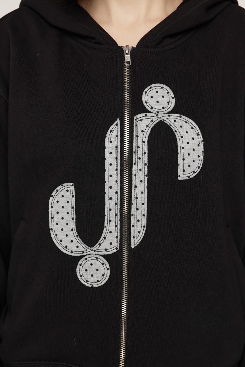 S. PATCHED HOODIE パーカー BLK FREE