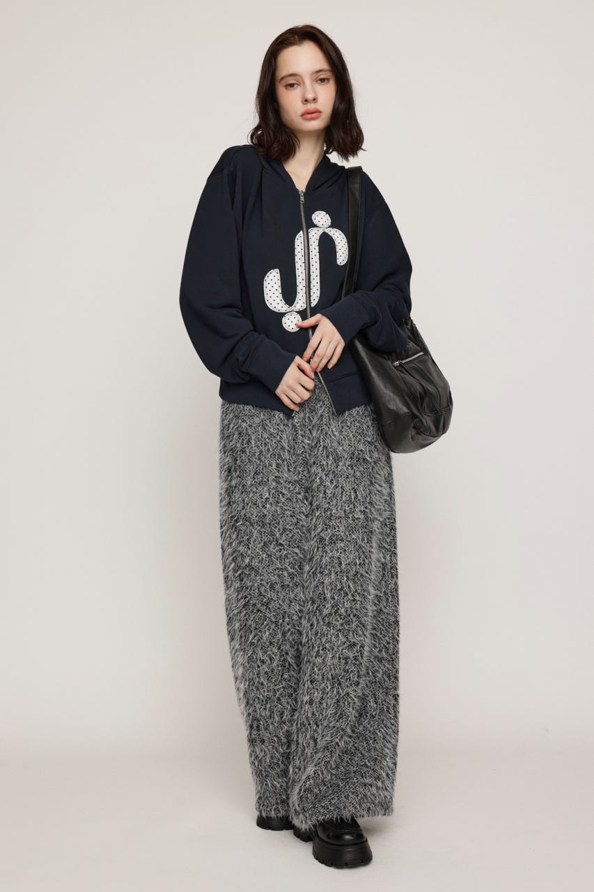 S. PATCHED HOODIE パーカー NVY FREE