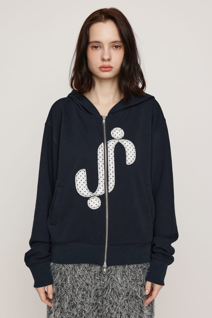 S. PATCHED HOODIE パーカー NVY FREE