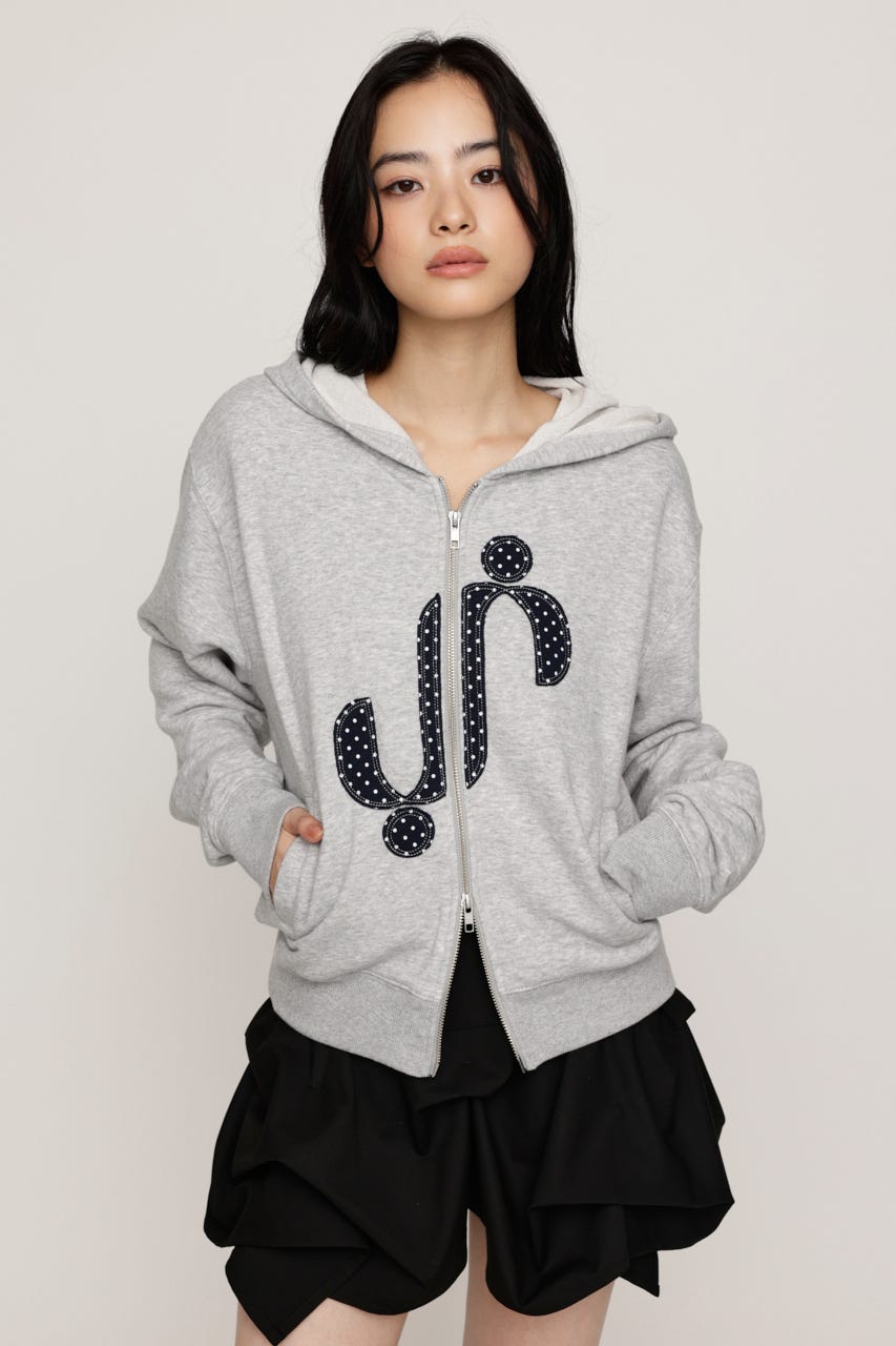 S. PATCHED HOODIE パーカー T.GRY FREE