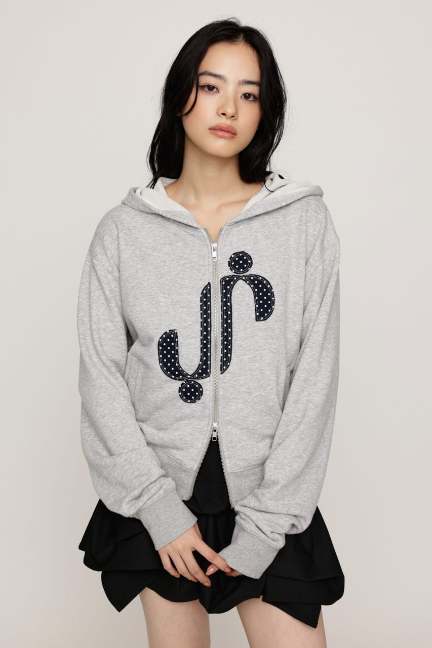 S. PATCHED HOODIE パーカー T.GRY FREE