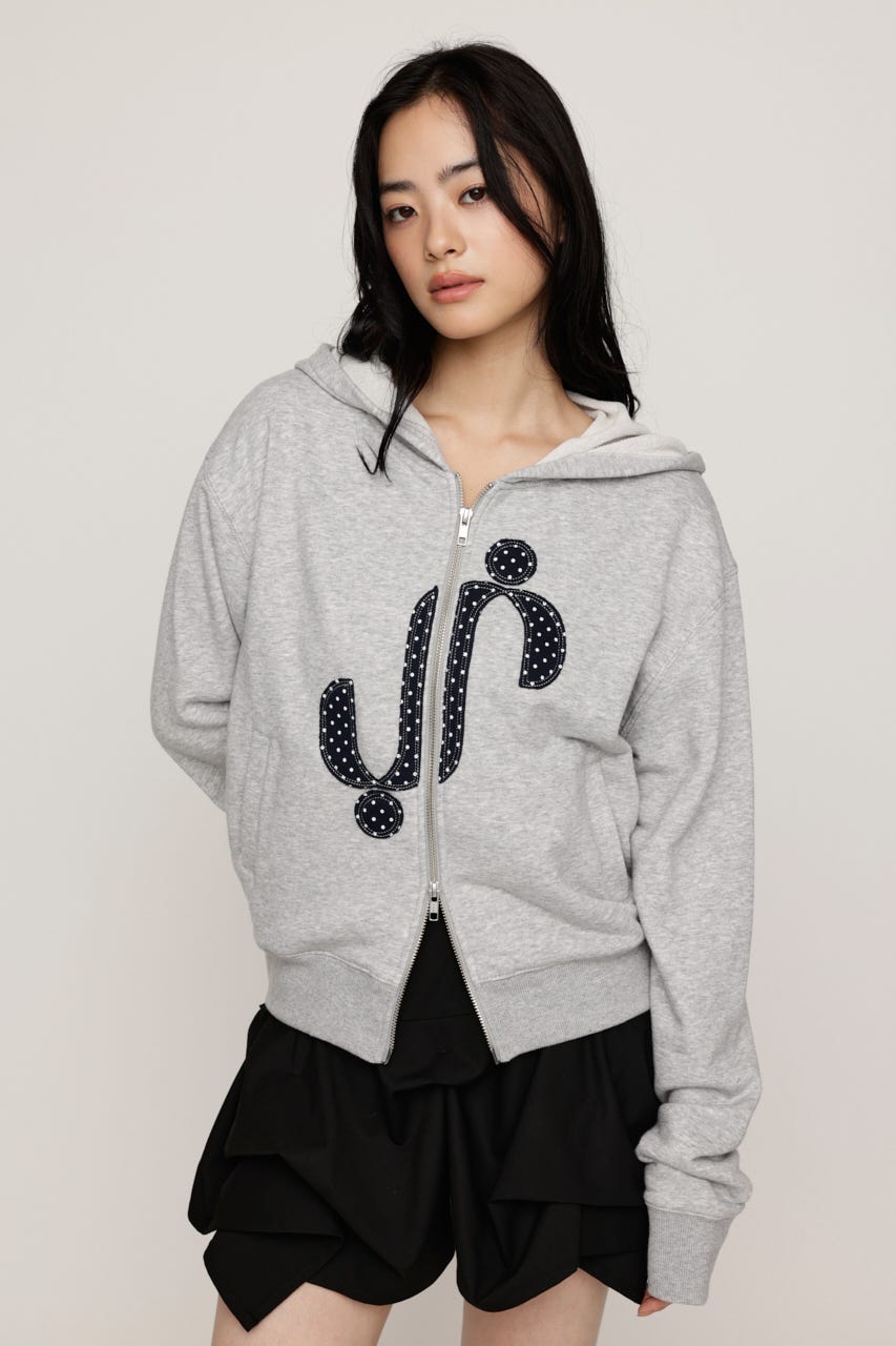 S. PATCHED HOODIE パーカー T.GRY FREE