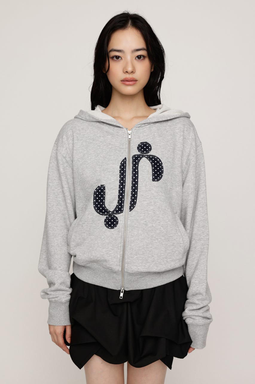 S. PATCHED HOODIE パーカー T.GRY FREE