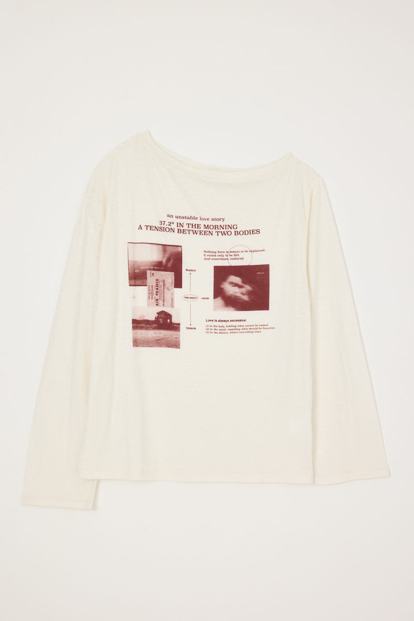 【AW PRE ORDER 第2弾】ONE SHOULDER PHOTO LOGO トップス O/WHT FREE