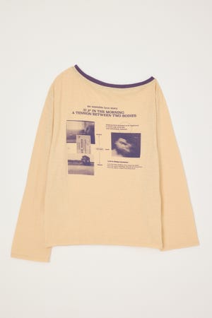 【AW PRE ORDER 第2弾】ONE SHOULDER PHOTO LOGO トップス