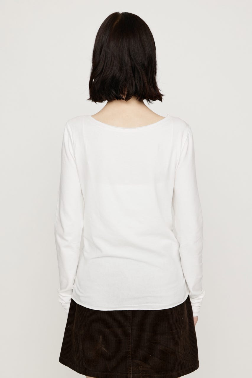 EMBROIDERY LOGO SLIM Tシャツ O/WHT FREE