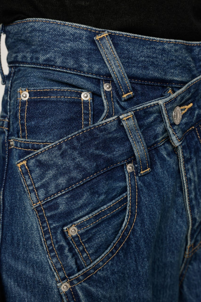 J／W SWITCHING WIDE STRAIGHT パンツ BLU 0
