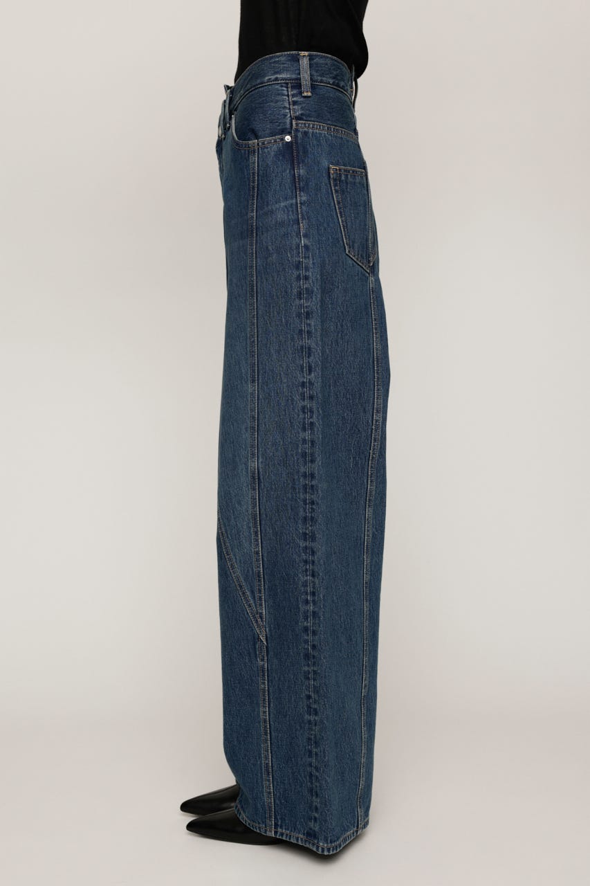 J／W SWITCHING WIDE STRAIGHT パンツ BLU 0