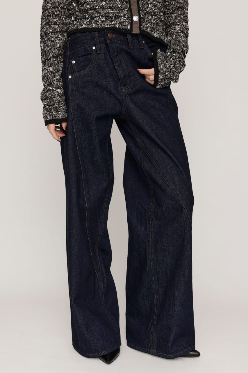 【AW PRE ORDER 第2弾】J／W SWITCHING WIDE STRAIGHT パンツ NVY 1