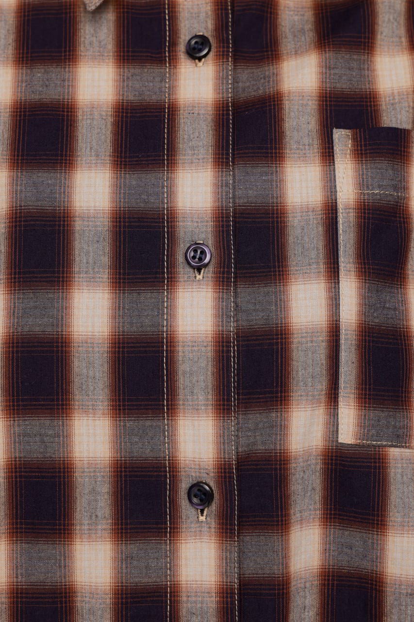 【LIMITED ITEM】LOOSE CHECK シャツ M/ORG FREE