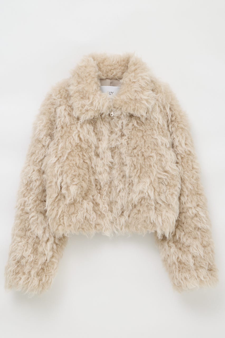CURL F／FUR SHORT ブルゾン IVOY FREE