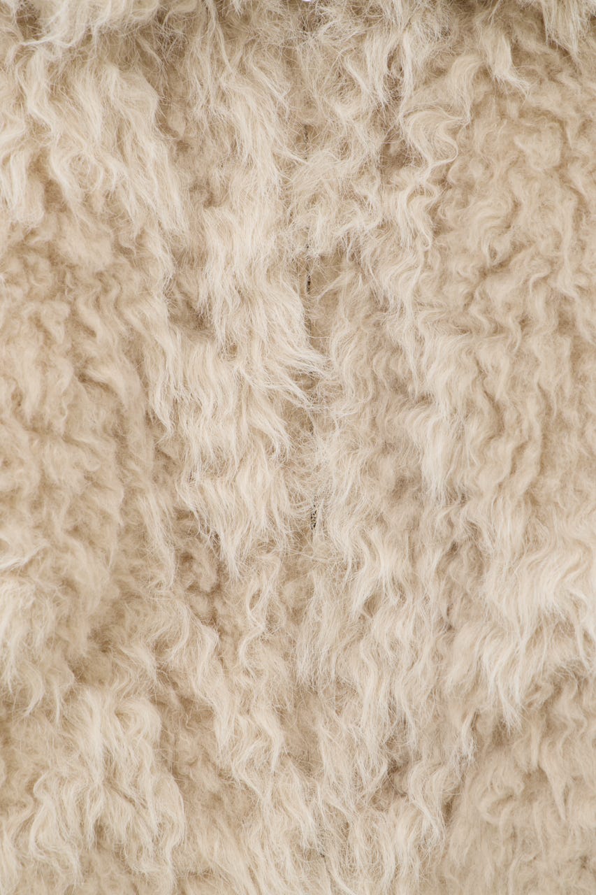 CURL F／FUR SHORT ブルゾン IVOY FREE