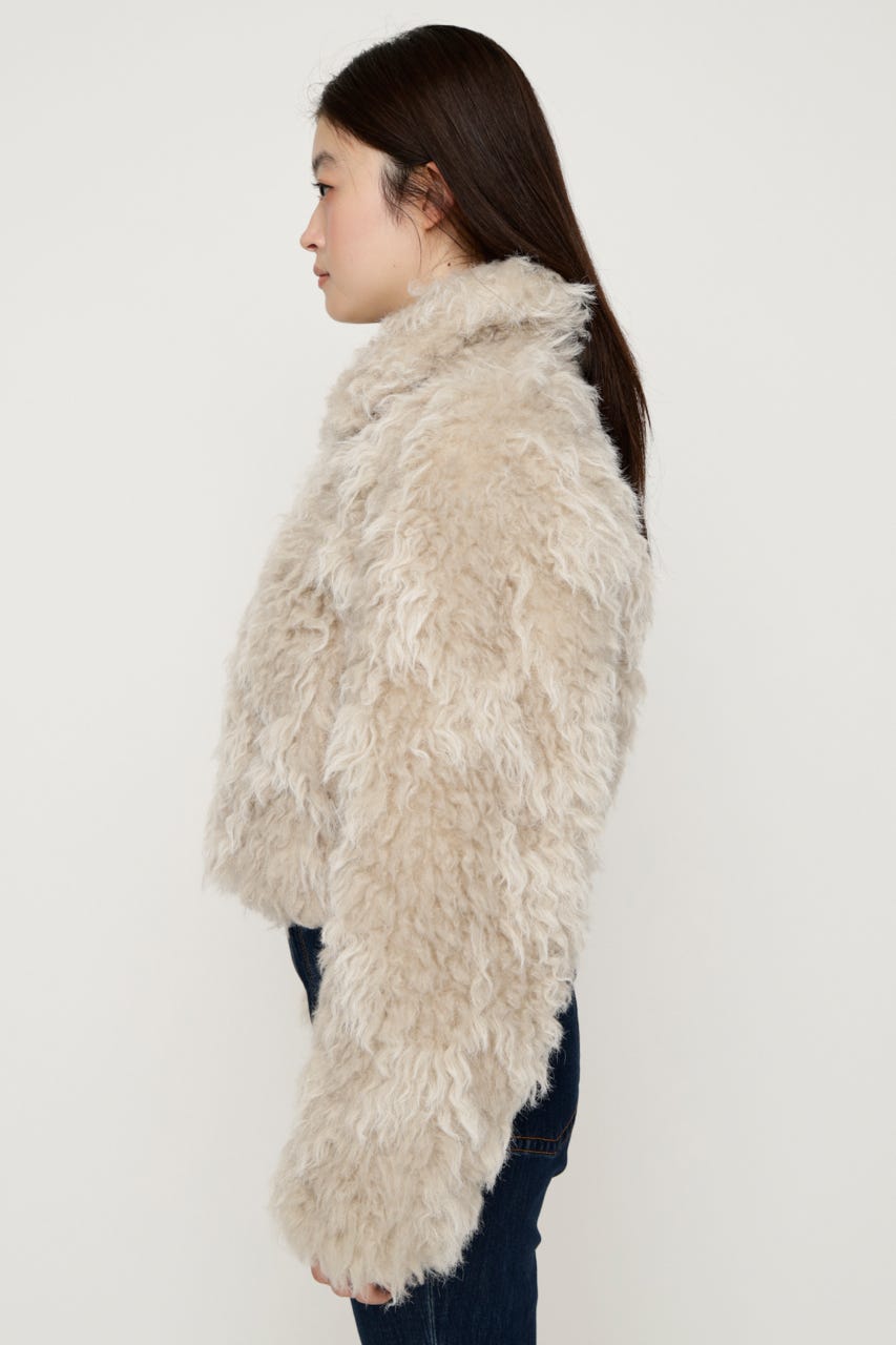 CURL F／FUR SHORT ブルゾン IVOY FREE