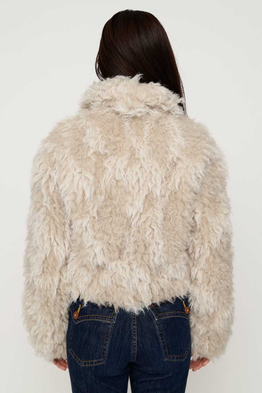 CURL F／FUR SHORT ブルゾン IVOY FREE