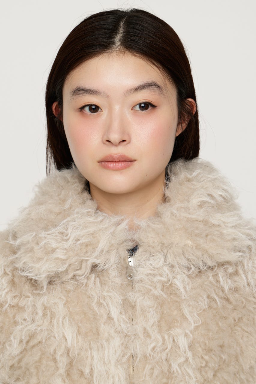 CURL F／FUR SHORT ブルゾン IVOY FREE
