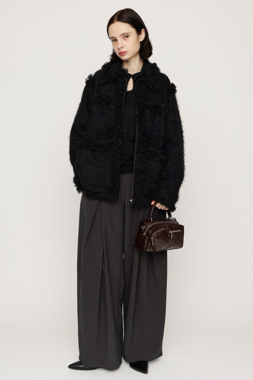 【AW PRE ORDER 第2弾】FLUFFY TWEED ジャケット BLK FREE