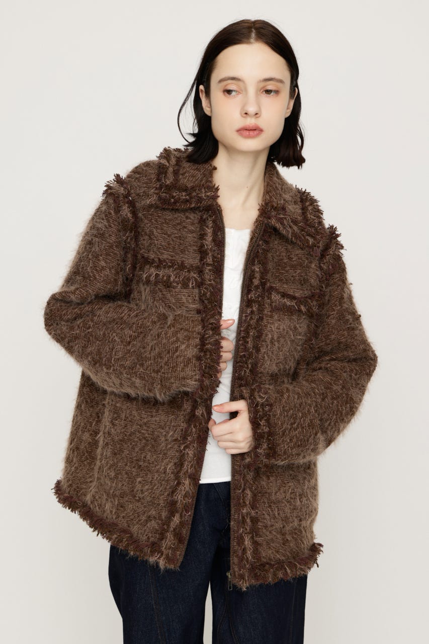 【AW PRE ORDER 第2弾】FLUFFY TWEED ジャケット M/BRN FREE