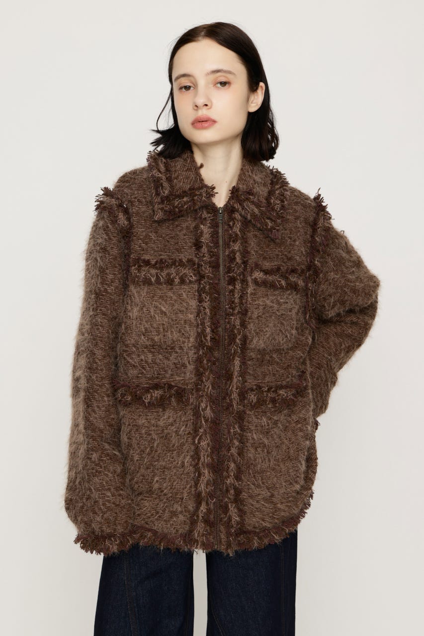 【AW PRE ORDER 第2弾】FLUFFY TWEED ジャケット M/BRN FREE