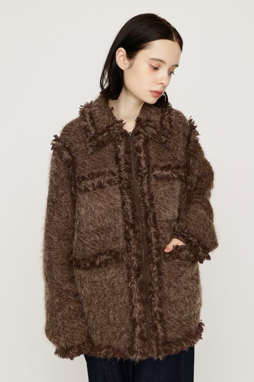 【AW PRE ORDER 第2弾】FLUFFY TWEED ジャケット M/BRN FREE