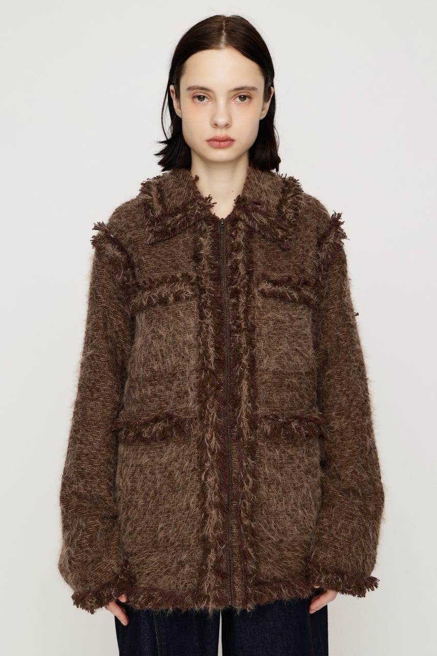 【AW PRE ORDER 第2弾】FLUFFY TWEED ジャケット M/BRN FREE