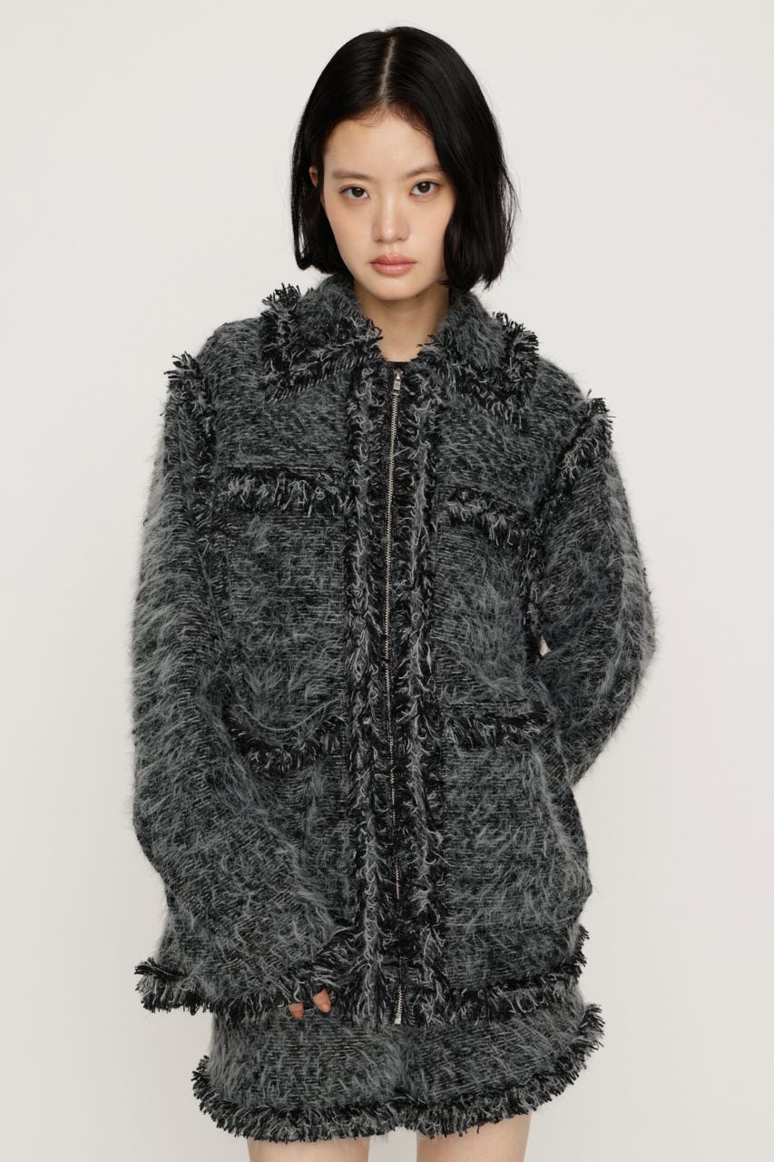 【AW PRE ORDER 第2弾】FLUFFY TWEED ジャケット M/GRY FREE