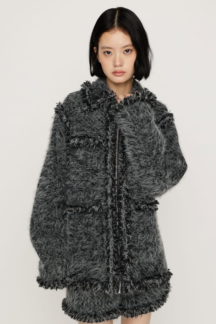 【AW PRE ORDER 第2弾】FLUFFY TWEED ジャケット M/GRY FREE