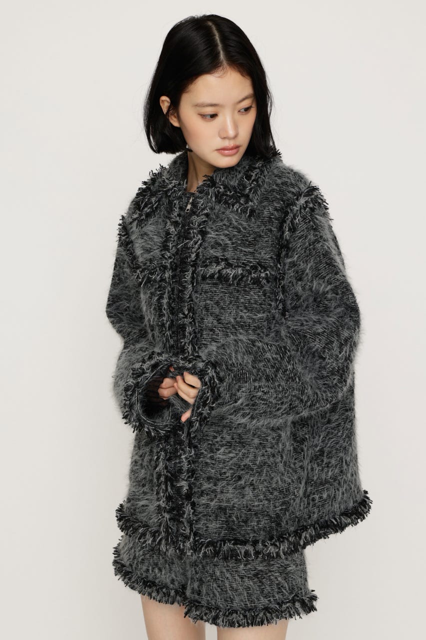 【AW PRE ORDER 第2弾】FLUFFY TWEED ジャケット M/GRY FREE