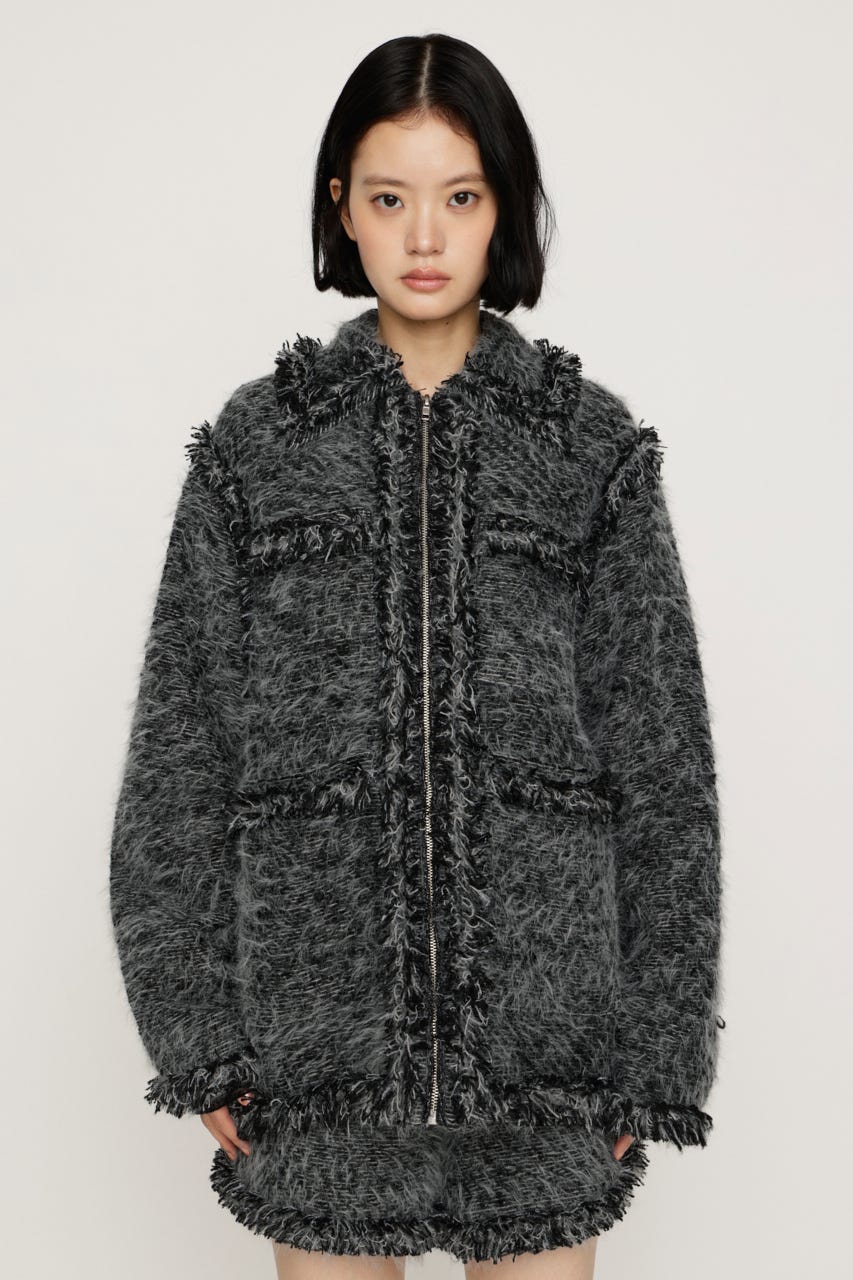 【AW PRE ORDER 第2弾】FLUFFY TWEED ジャケット M/GRY FREE