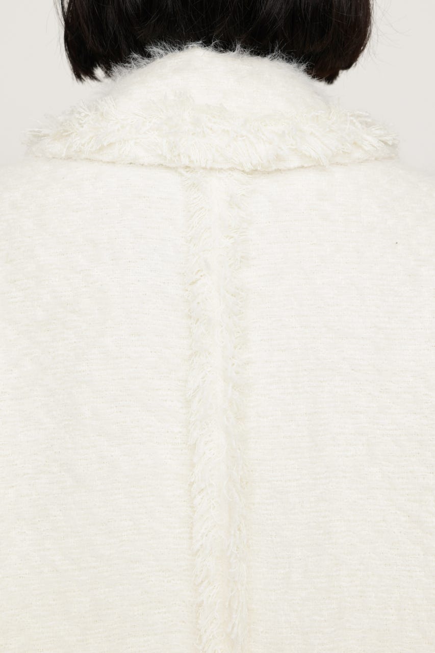 【AW PRE ORDER 第2弾】【LIMITED ITEM】FLUFFY TWEED ジャケット O/WHT FREE