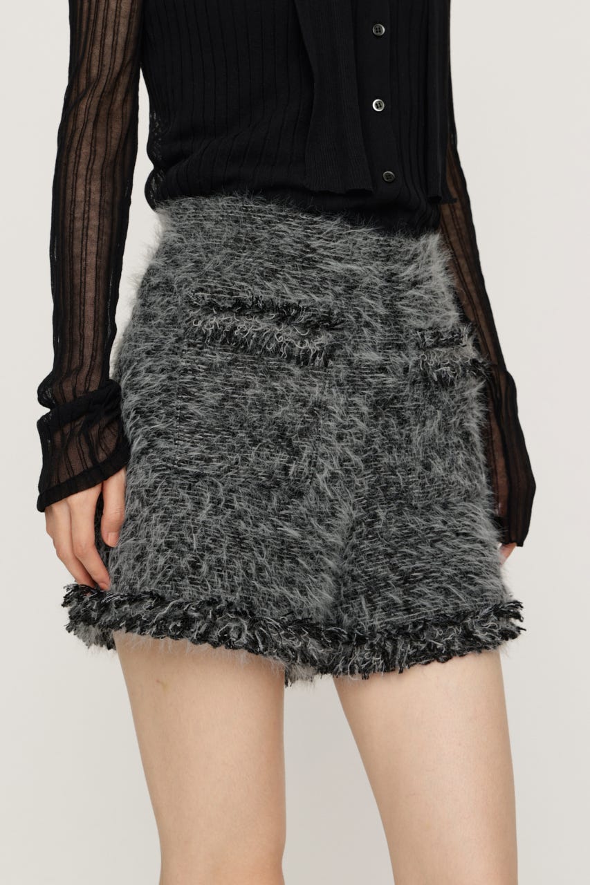 【AW PRE ORDER 第2弾】FLUFFY TWEED ショートパンツ M/GRY 1