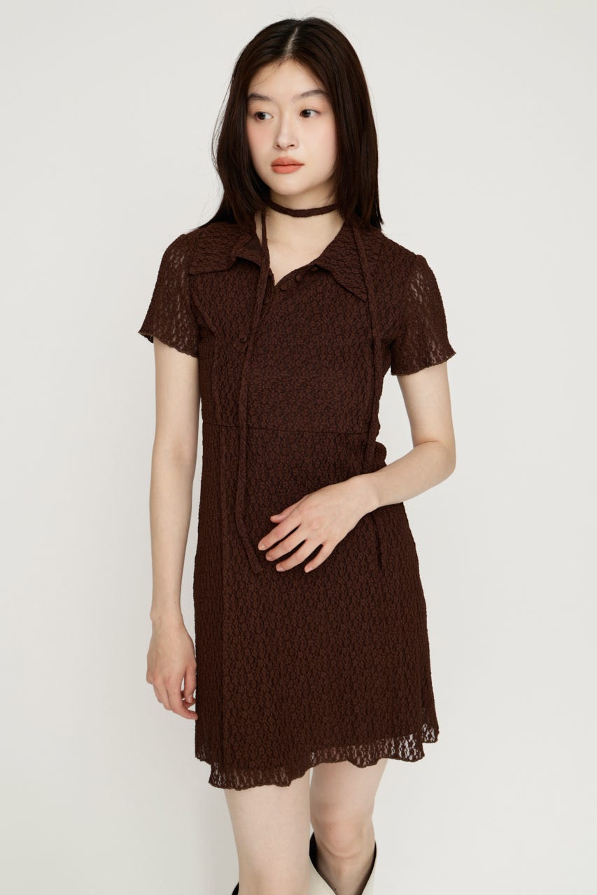 CUT JQ SHORT ワンピース BRN 2