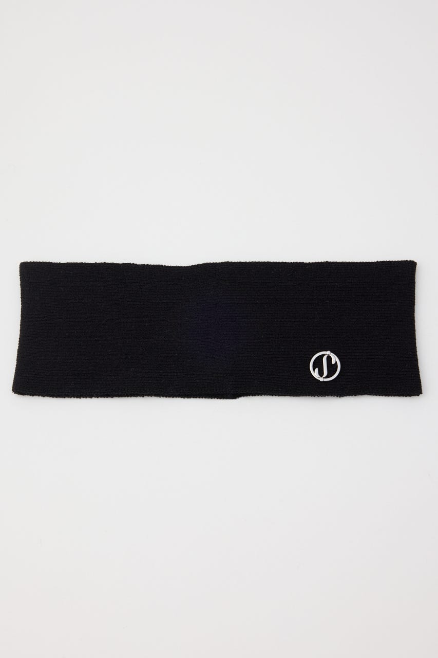 S. KNIT HAIR BAND BLK FREE