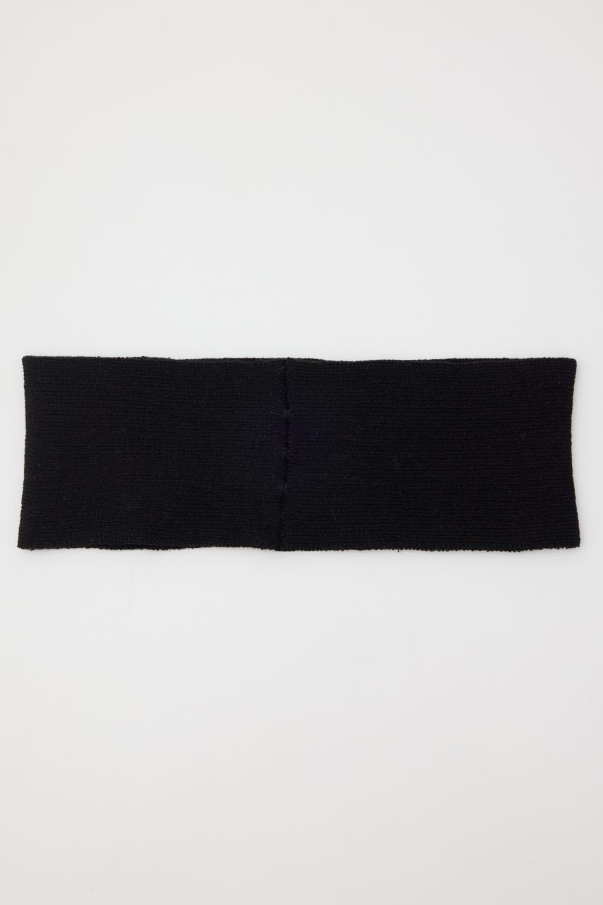 S. KNIT HAIR BAND BLK FREE