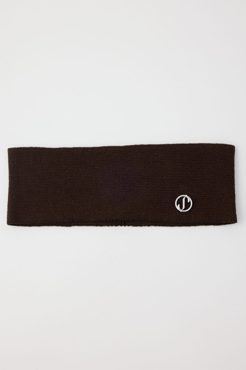 S. KNIT HAIR BAND BRN FREE