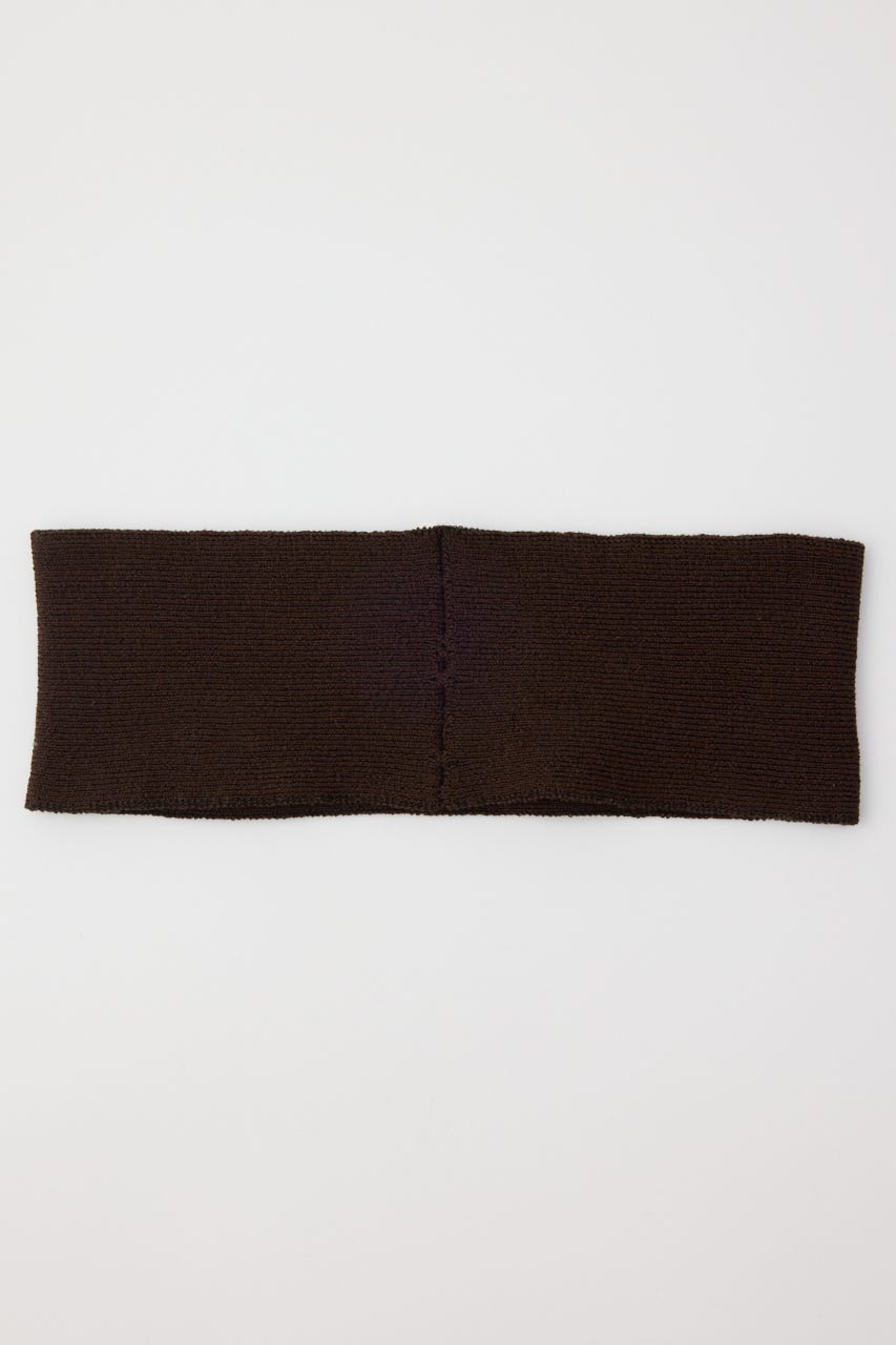 S. KNIT HAIR BAND BRN FREE
