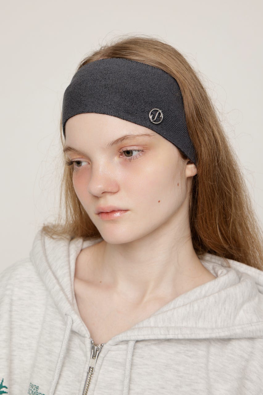 S. KNIT HAIR BAND T.GRY FREE