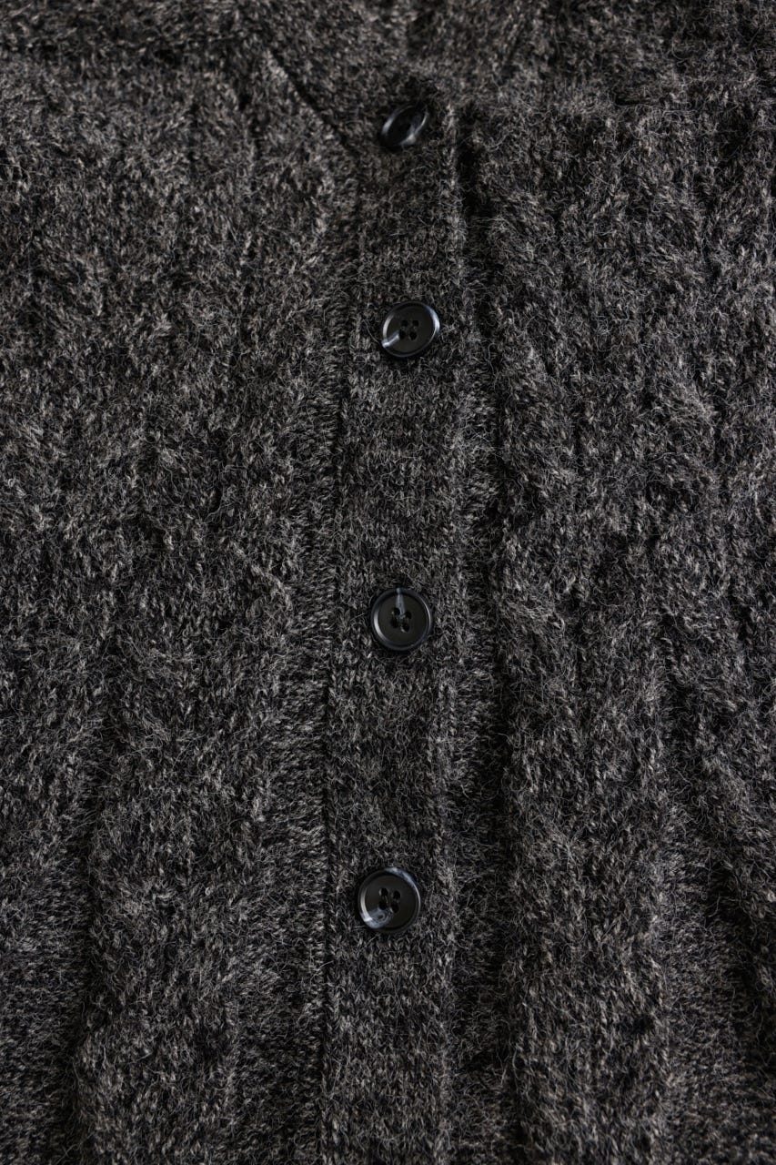 PEPLUM KNIT カーディガン T.GRY FREE