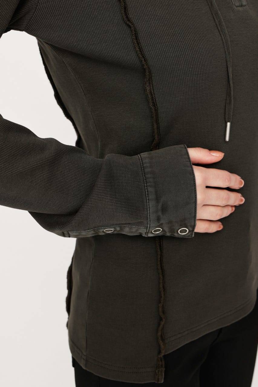 HENLEY HOOD トップス KHA FREE