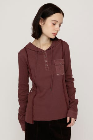 HENLEY HOOD トップス