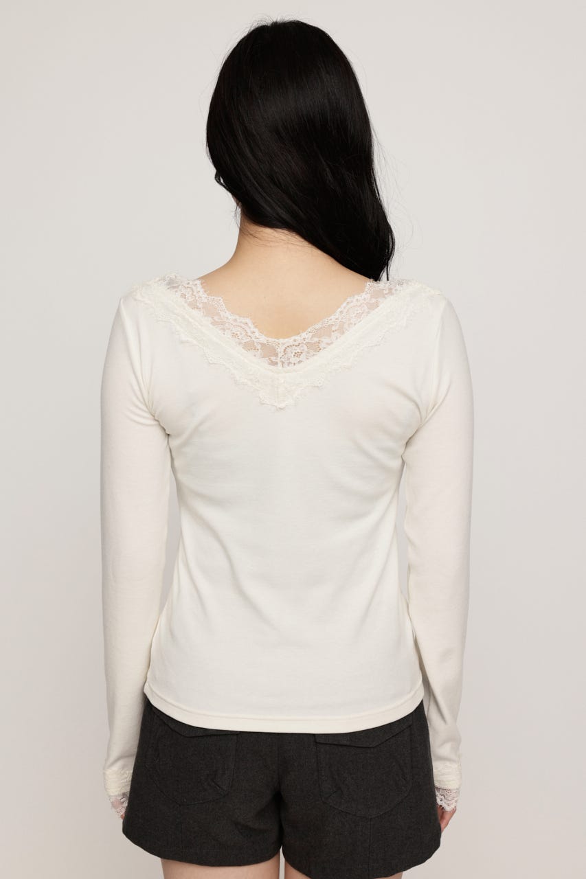 LACE DOCKING トップス IVOY FREE