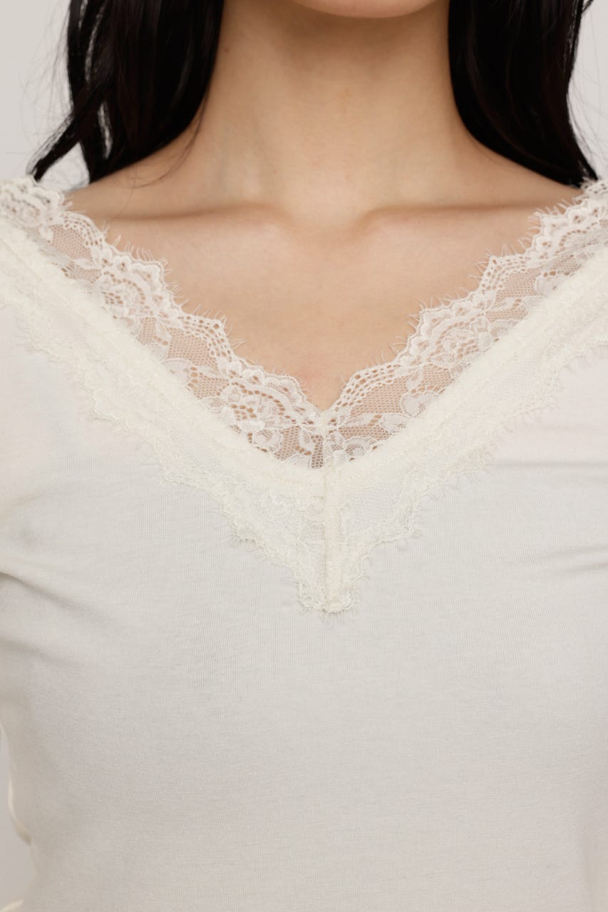 LACE DOCKING トップス IVOY FREE
