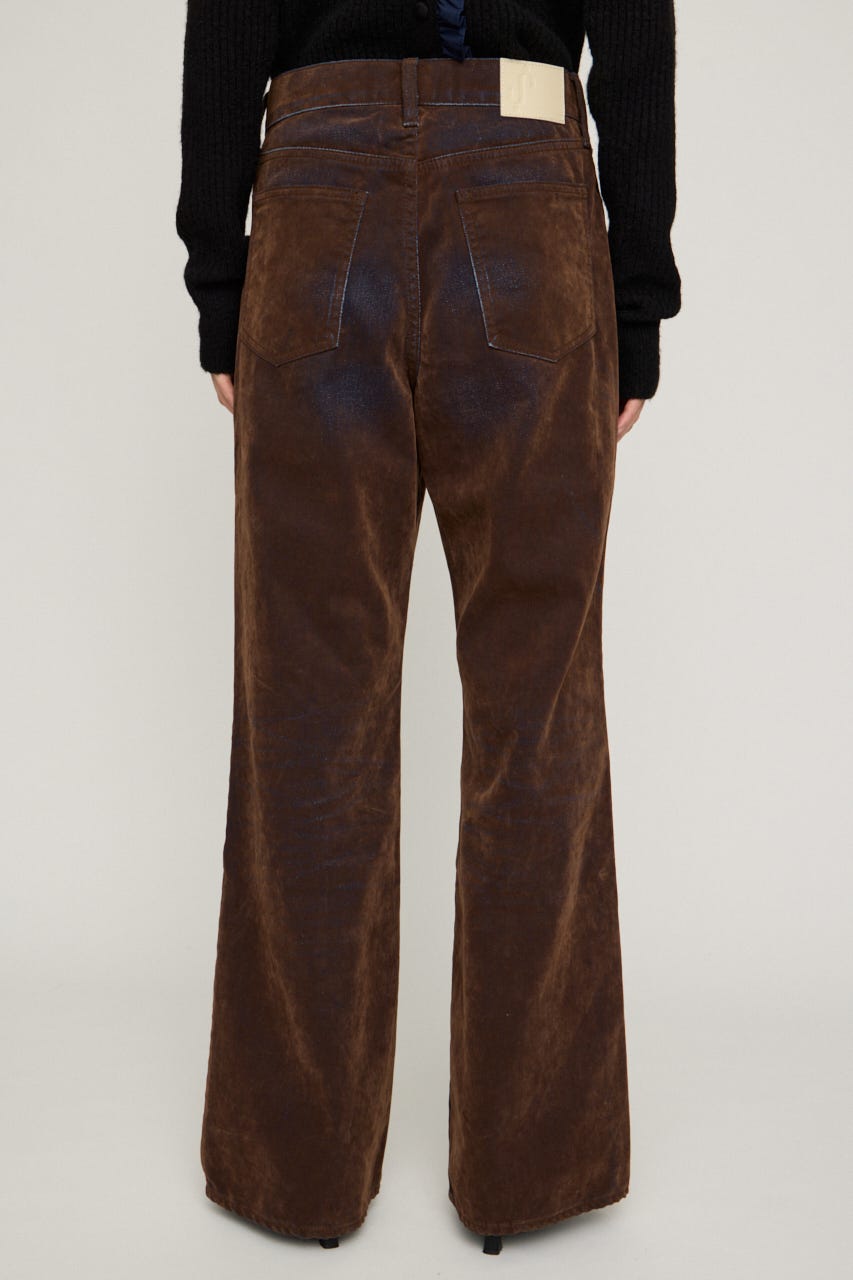 【LIMITED ITEM】L／W FLOCKY WIDE FLARE パンツ M/BRN 1