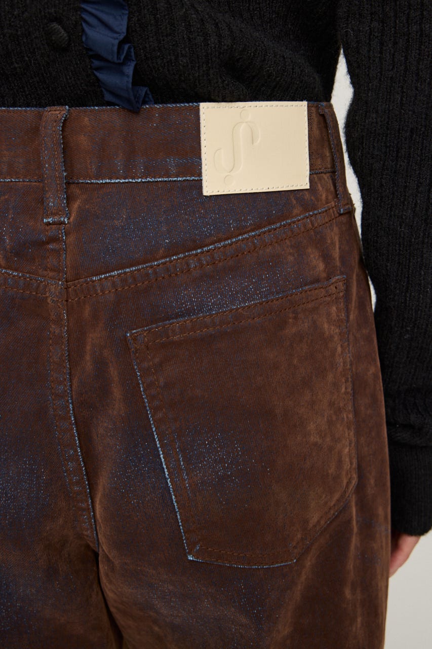 【LIMITED ITEM】L／W FLOCKY WIDE FLARE パンツ M/BRN 1