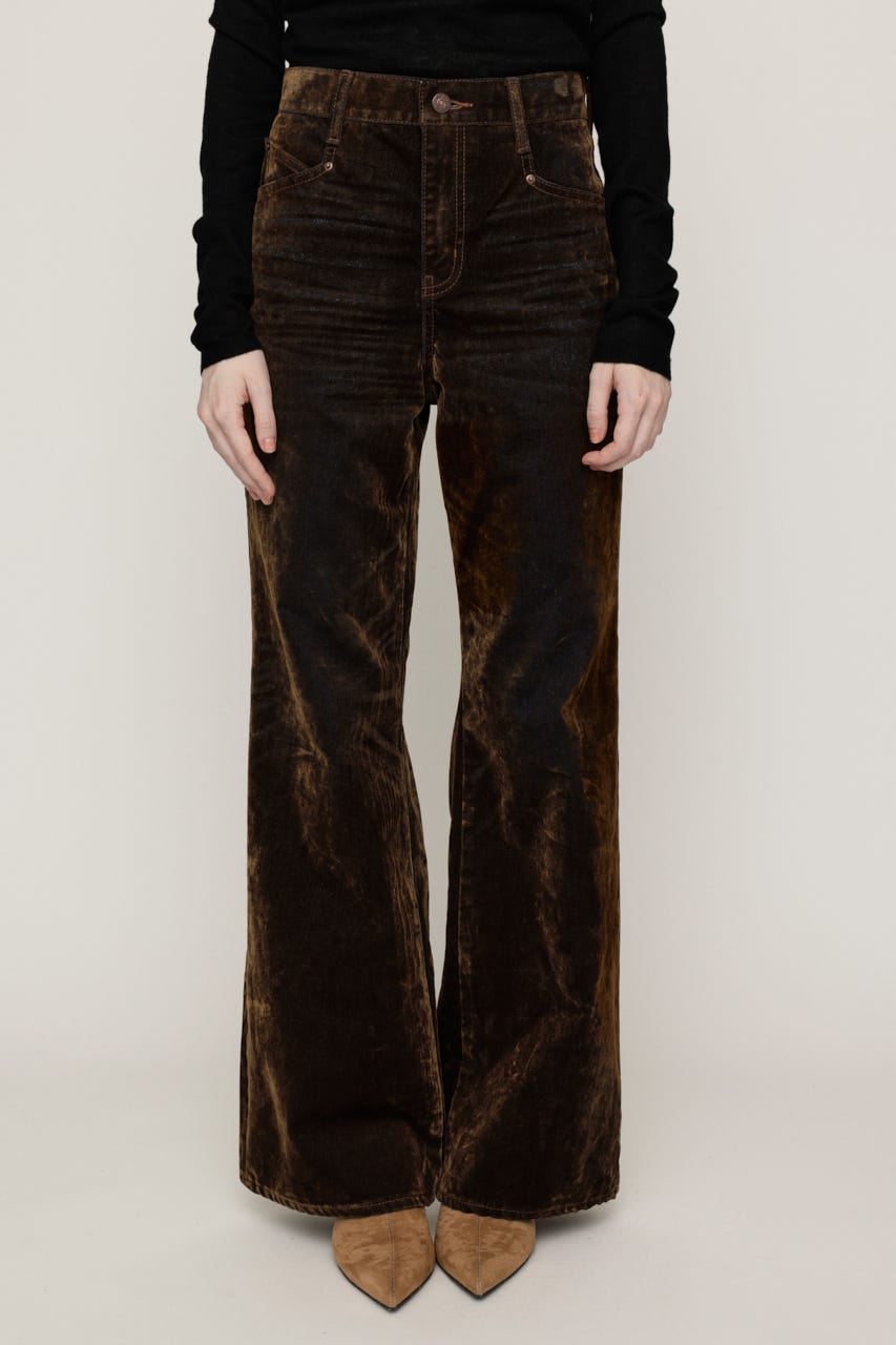L／W FLOCKY WIDE FLARE パンツ M/KHA 0