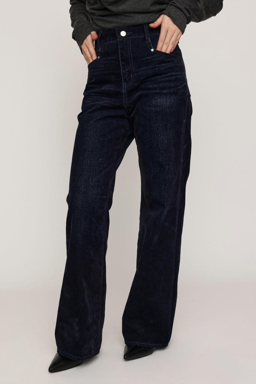 L／W FLOCKY WIDE FLARE パンツ M/NVY 0