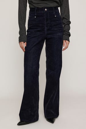 L／W FLOCKY WIDE FLARE パンツ