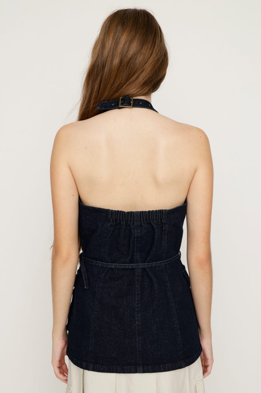 MIRITARY HALTER ベスト D/BLU FREE