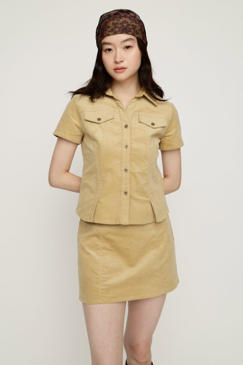 CORDUROY SKIPPER シャツ BEG FREE