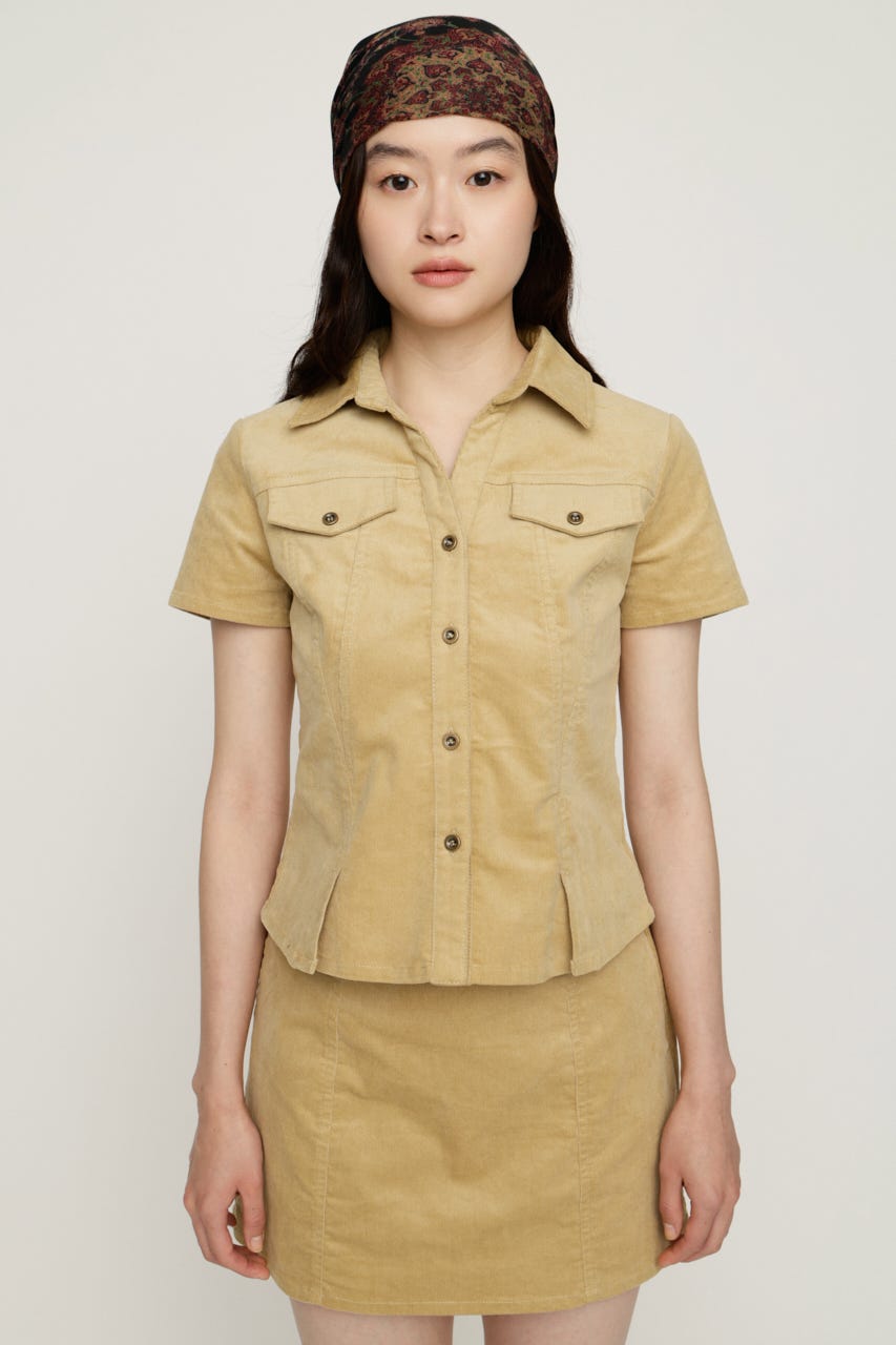 CORDUROY SKIPPER シャツ BEG FREE