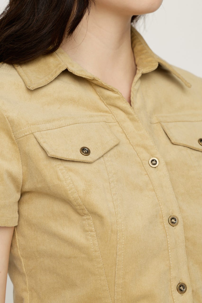 CORDUROY SKIPPER シャツ BEG FREE
